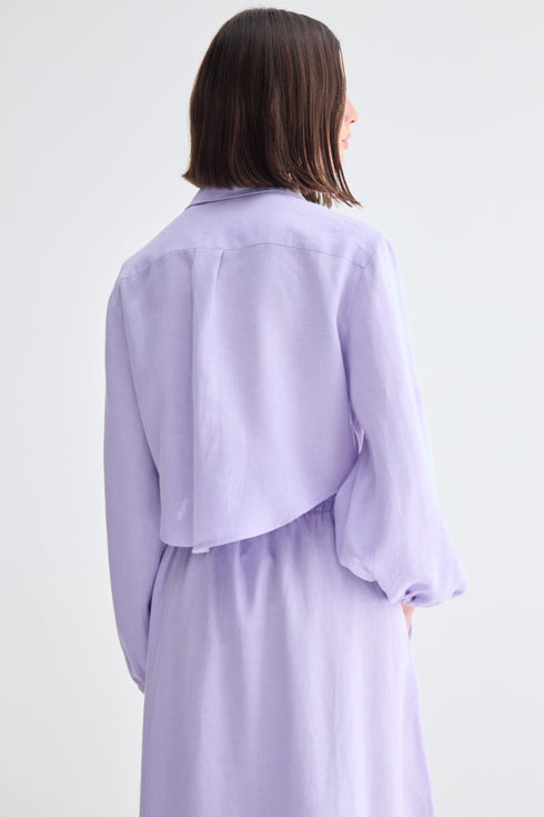 CAMISA MANGAS BUFANTE LÍLAS