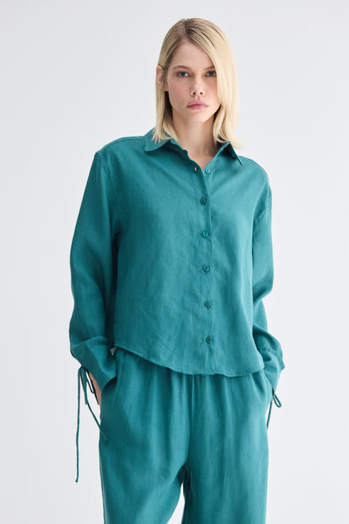 CAMISA BÁSICA VERDE ESCURO