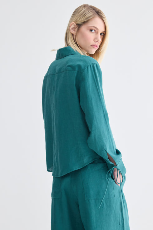 CAMISA BÁSICA VERDE ESCURO