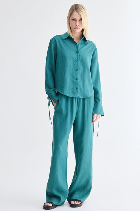 CAMISA BÁSICA VERDE ESCURO