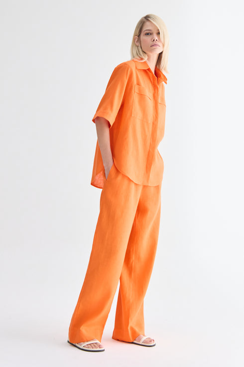 CAMISA MANGA CURTA LARANJA