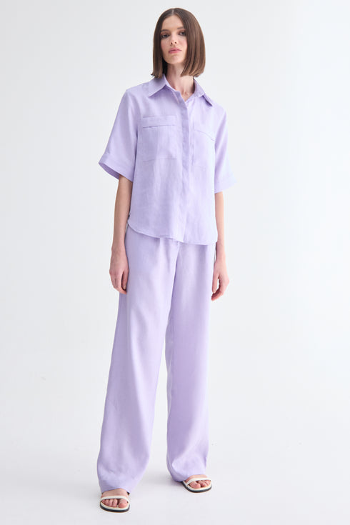 CAMISA MANGA CURTA LÍLAS