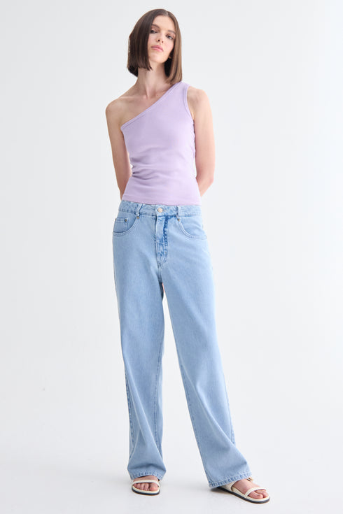 CALÇA JEANS BAGGY CLARO