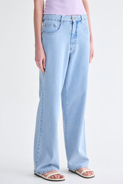 CALÇA JEANS BAGGY CLARO