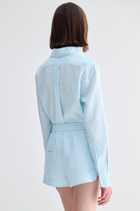 SHORTS BOXER AZUL CLARO