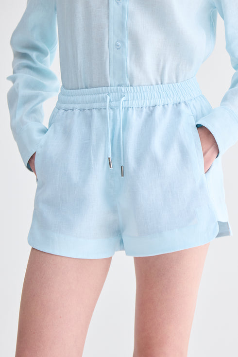 SHORTS BOXER AZUL CLARO