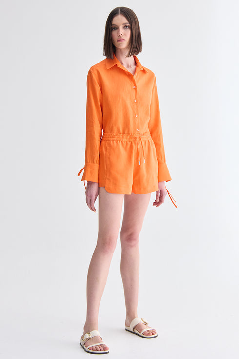 SHORTS BOXER LARANJA