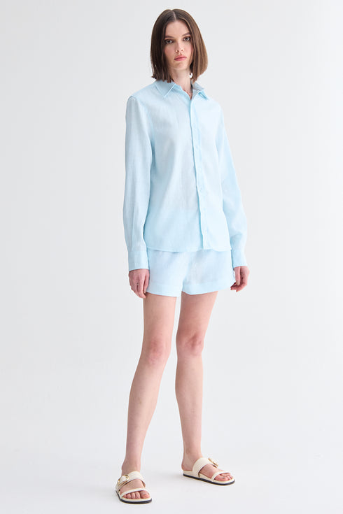 CAMISA OVERSIZED AZUL CLARO