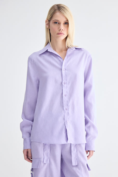 CAMISA OVERSIZED LÍLAS