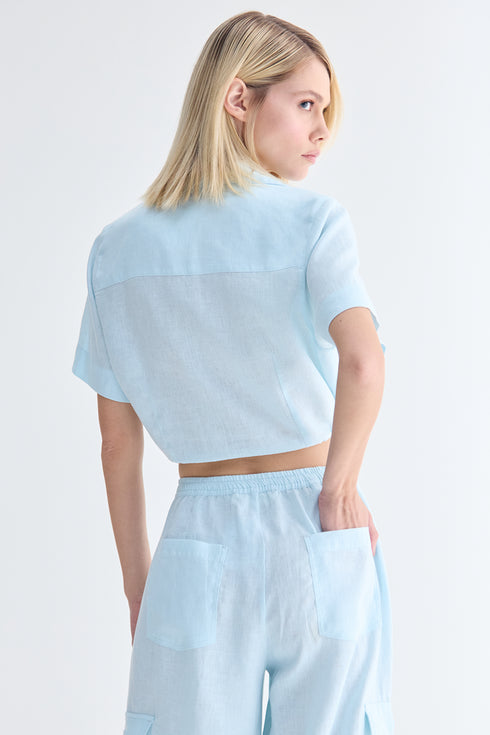 CAMISA AMARRAÇÃO AZUL CLARO