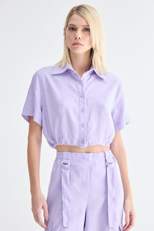 CAMISA AMARRAÇÃO LÍLAS