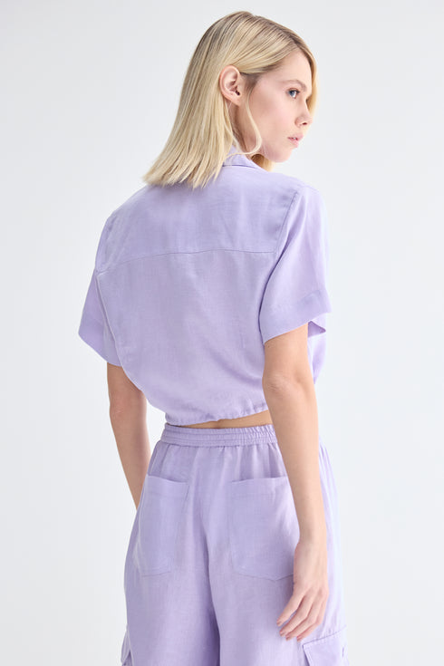 CAMISA AMARRAÇÃO LÍLAS