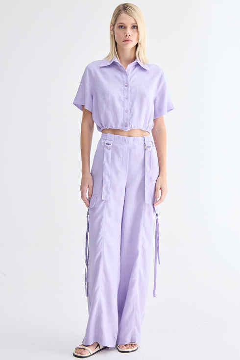 CAMISA AMARRAÇÃO LÍLAS