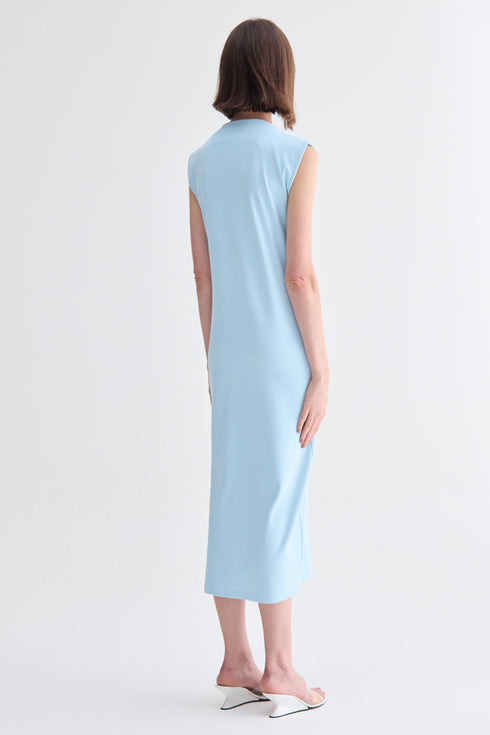 VESTIDO RETO AZUL CLARO