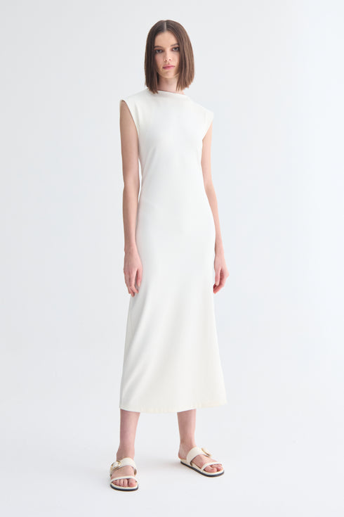 VESTIDO RETO OFF WHITE