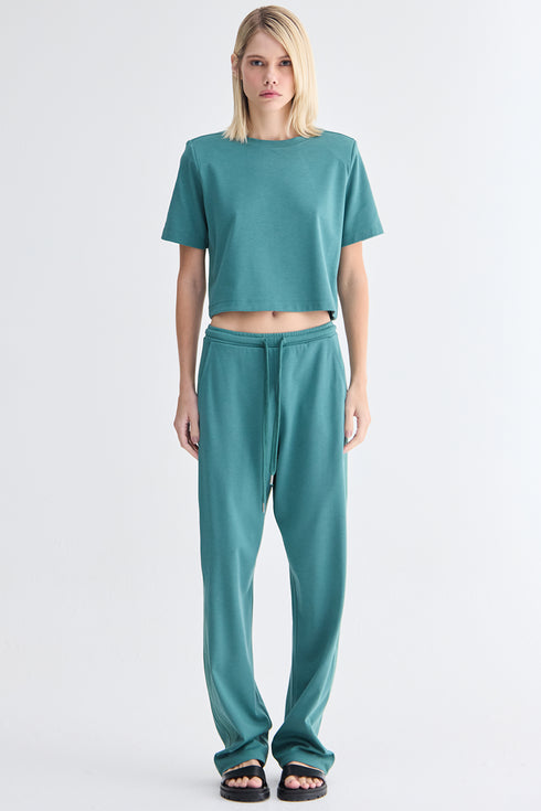 T-SHIRT FAIXA VERDE ESCURO