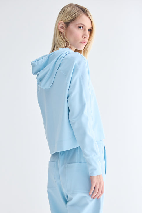 HOODIE FAIXA AZUL CLARO