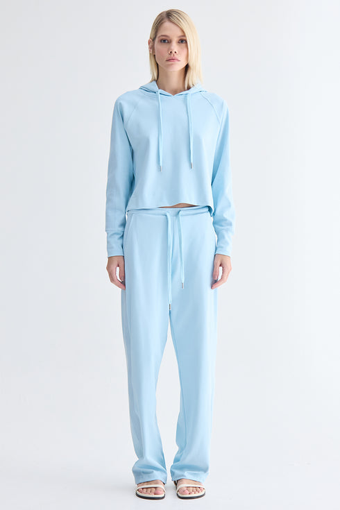 HOODIE FAIXA AZUL CLARO