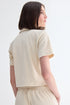 T-SHIRT POLO RELAXED BEGE