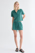 T-SHIRT POLO RELAXED VERDE ESCURO