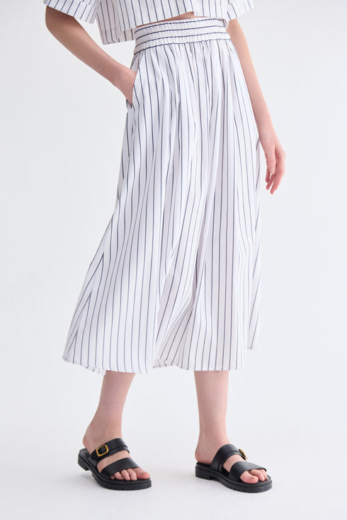 SAIA MIDI LISTRA FINA MARINHO