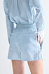 SHORTS LISTRA AZUL CLARO
