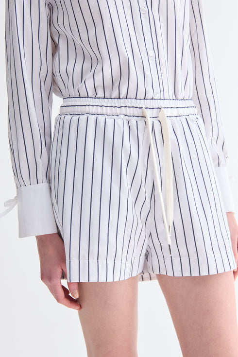 SHORTS LISTRA FINA MARINHO