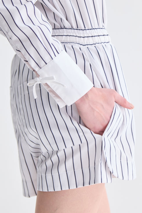 SHORTS LISTRA FINA MARINHO