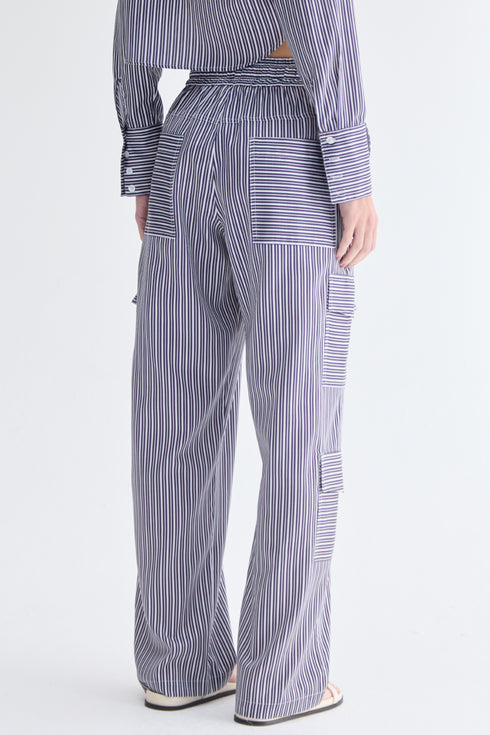 CALÇA LISTRA DUPLA MARINHO