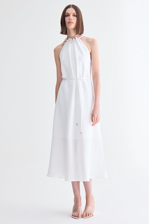 VESTIDO PREGAS BRANCO