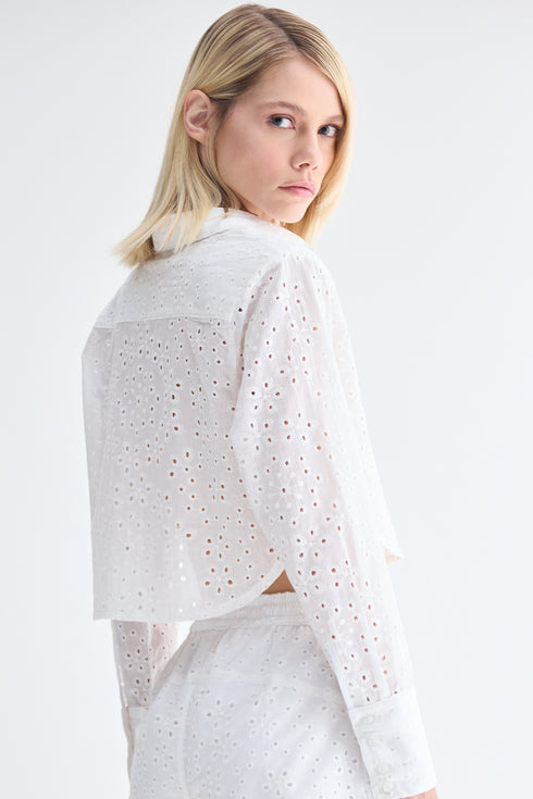 CAMISA BORDADA BRANCO