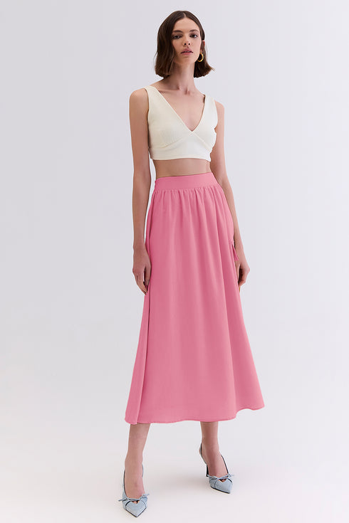 SAIA LINHO MIDI ROSA