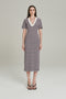 VESTIDO LONGUETE LISTRADO