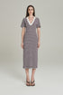VESTIDO LONGUETE LISTRADO