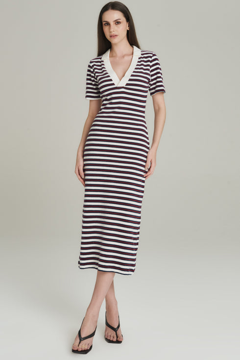 VESTIDO LONGUETE LISTRADO