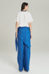 CALÇA COM PANO LINHO AZUL