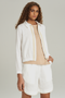 JAQUETA BICOLOR LINHO OFF WHITE
