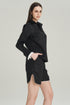 SHORTS BICOLOR LINHO PRETO