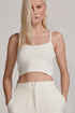 CROPPED TANK OFF WHITE