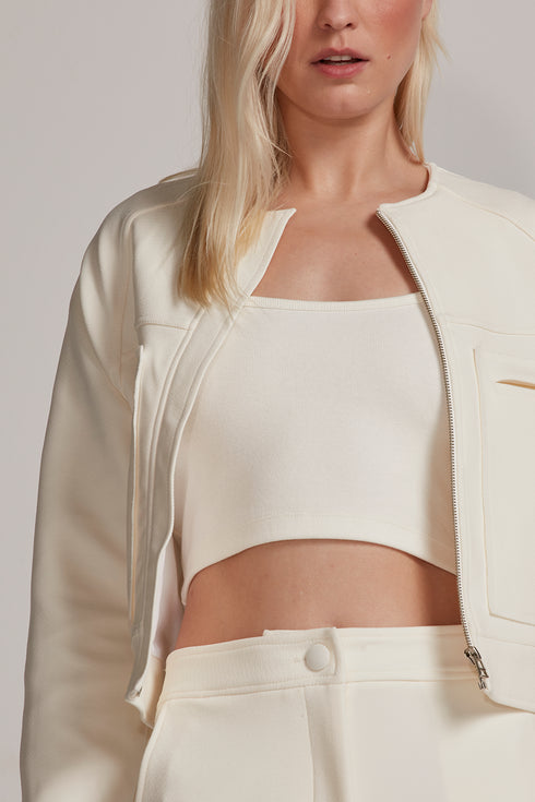 JAQUETA BOLSOS OFF WHITE