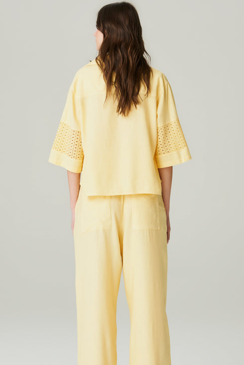 CAMISA LINHO MANTEIGA