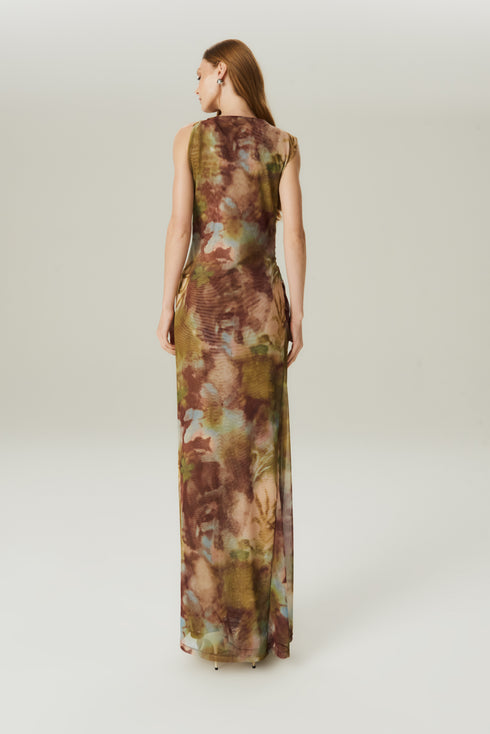 VESTIDO MID TULE FLOREST