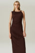 VESTIDO MID TULE MARROM