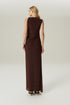 VESTIDO MID TULE MARROM