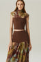 TOP TULE DEGAGE FLOREST