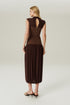 TOP TULE DEGAGE MARROM