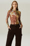 BLUSA TULE MANGA LONGA FLOREST