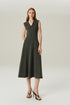 VESTIDO JACQUARD MID PRETO