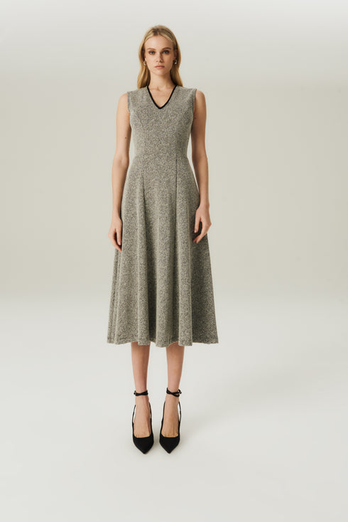 VESTIDO JACQUARD MID MESCLA