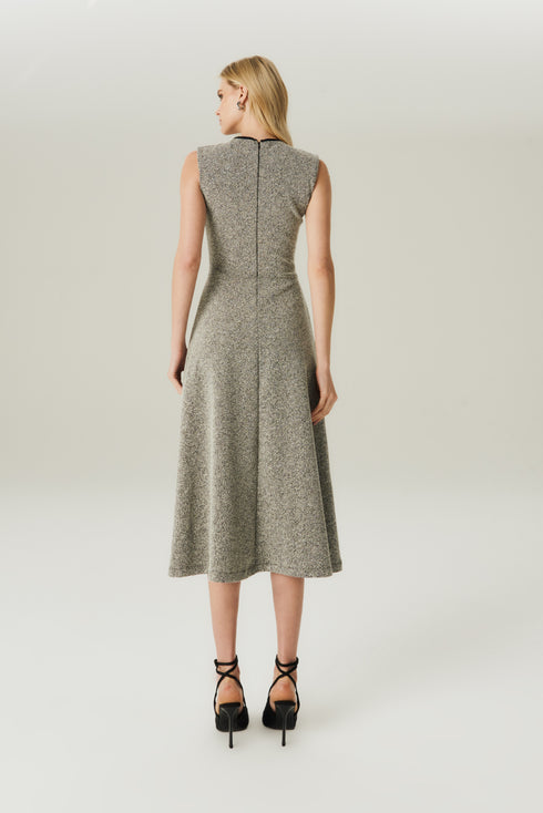 VESTIDO JACQUARD MID MESCLA